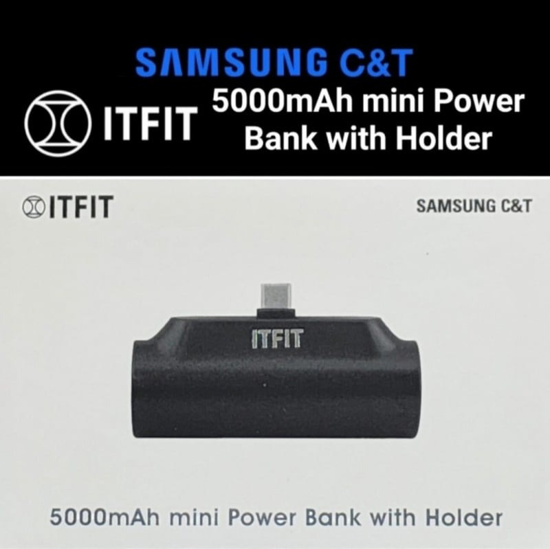 Samsung ITFIT C&T 5000mAh 迷你行動電源連支架 [Z-PW07]
