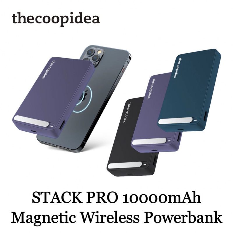 thecoopidea STACK PRO 10000mAh 磁吸無線移動電源 (兼容 MagSafe) 充電器