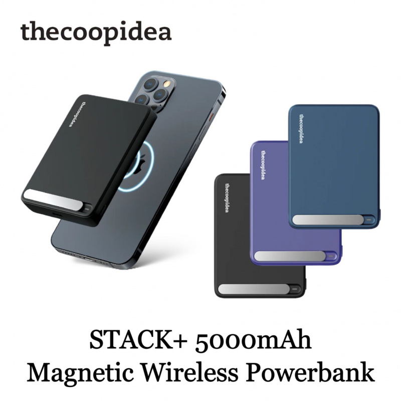 thecoopidea - STACK+ 5000mAh 磁吸無線移動電源 (兼容 MagSafe) 充電器