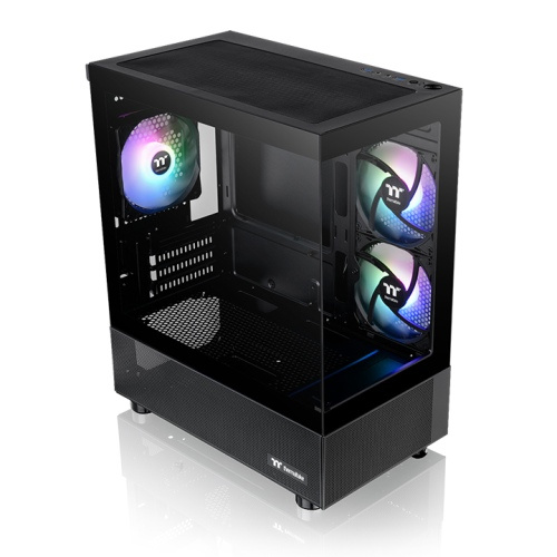 Thermaltake View 170 TG ARGB Micro Chassis - ( Black / White ) ( 預裝3把ARGB風扇 )