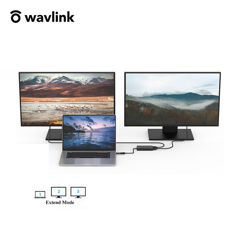 【原裝行貨 一年保養】WavLink UG7602H SMI 4K & 2K 雙 HDMI USB-C 轉接器