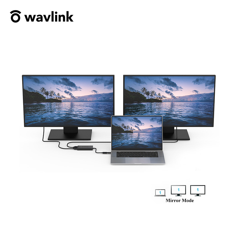 【原裝行貨 一年保養】WavLink UG7602H SMI 4K & 2K 雙 HDMI USB-C 轉接器