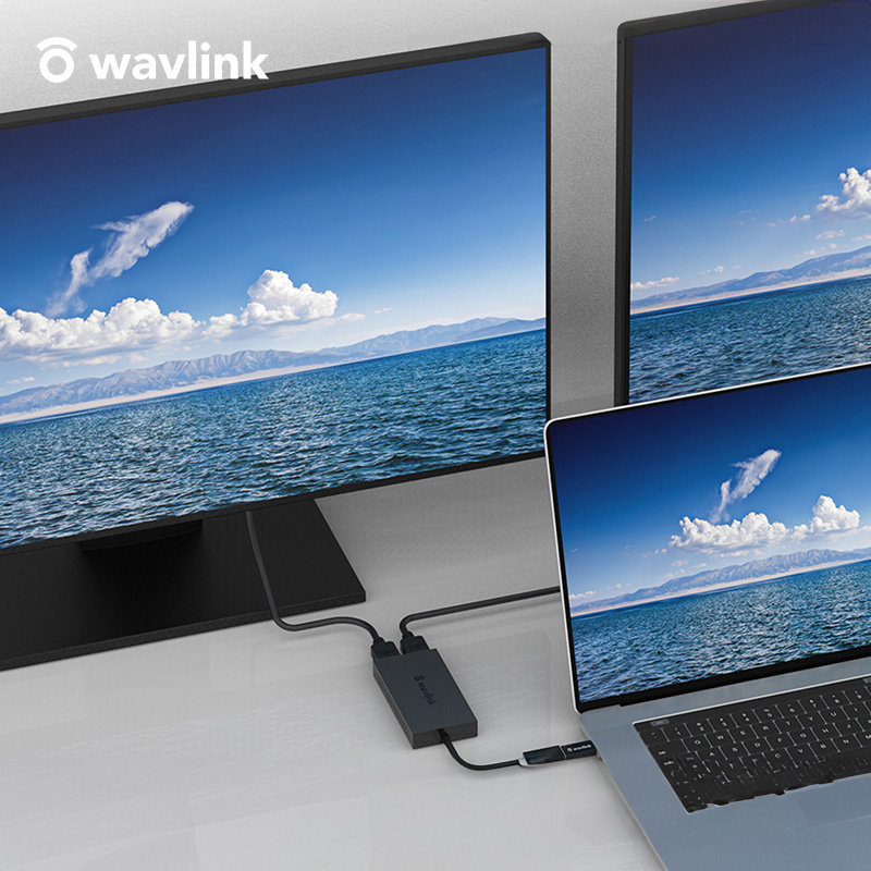 【原裝行貨 一年保養】WavLink UG7602H SMI 4K & 2K 雙 HDMI USB-C 轉接器
