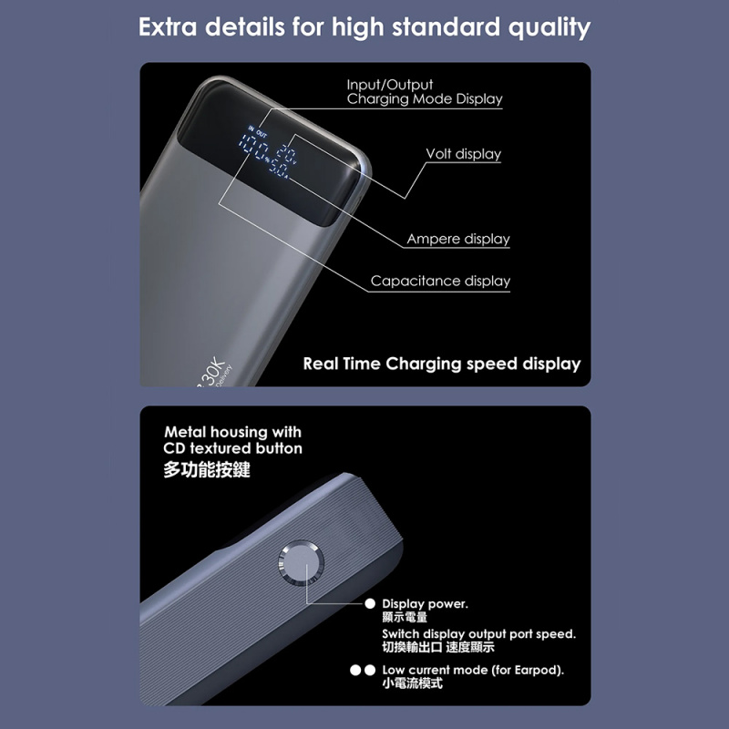 EGO HYPER² 30K 30000mAh 130W PD 行動電源(T152)