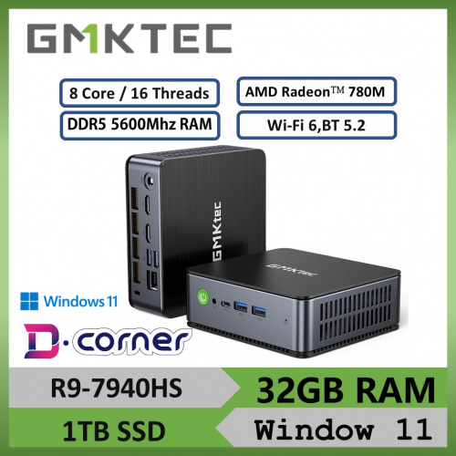 GMK Nucbox K4 MINI PC (R9-7940HS/32GB/1TB/WIN11 PRO)