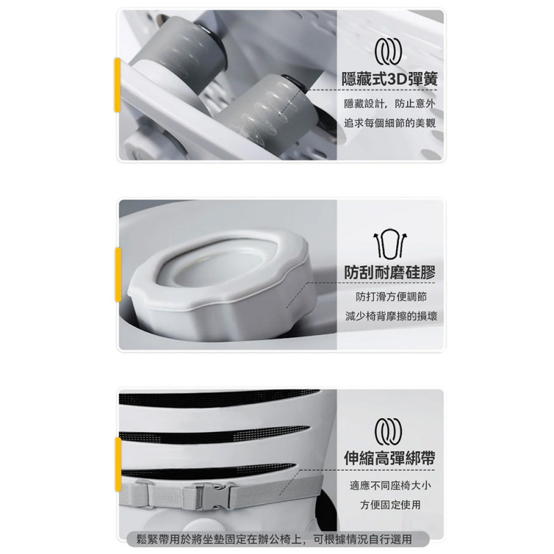 【💼 Office 必備 】Firstery 久坐抒壓多調節護脊折疊適配人體工學坐墊