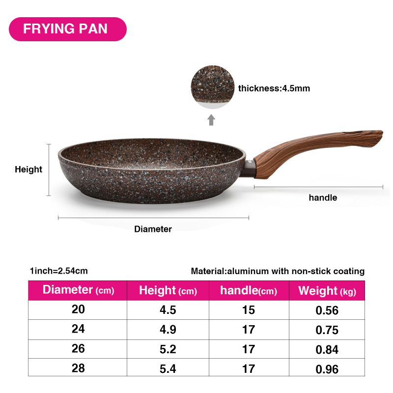 FISSMAN MAGIC BROWN系列 鋁合金製防黏塗層平底鍋 24x4.9cm