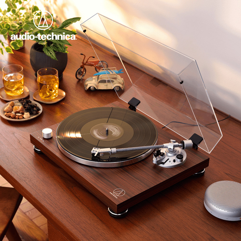 【最新型號】Audio-Technica 鐵三角 AT-LPW50BT RW 無線皮帶驅動式黑膠唱盤