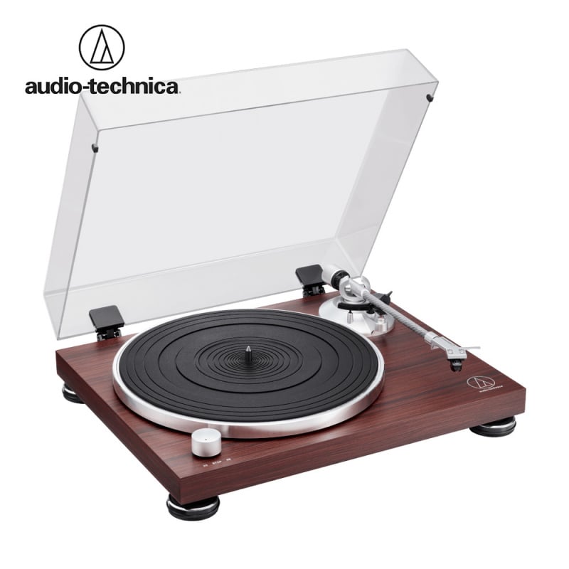 【最新型號】Audio-Technica 鐵三角 AT-LPW50BT RW 無線皮帶驅動式黑膠唱盤