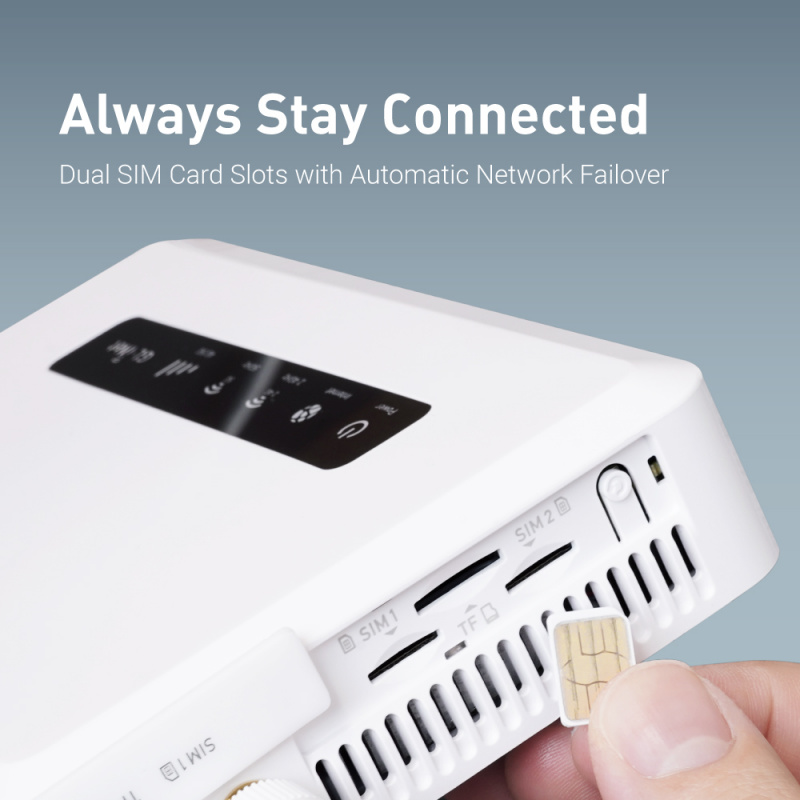 GL-X3000 Wi-Fi 6 Dual-SIM 5G NR Cellular Gateway, Global Version