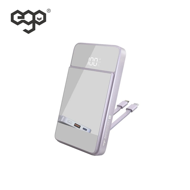 【全新金屬紫色🟣】EGO AllyDelivery 2 @Magsafe 12000mAh 內置線行動電源 【全新金屬紫色🟣】EGO AllyDelivery 2 @Magsafe 12000mAh 內置線行動電源