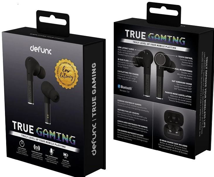 Defunc True Gaming 獨特環迴立體聲電競真無線藍牙耳機