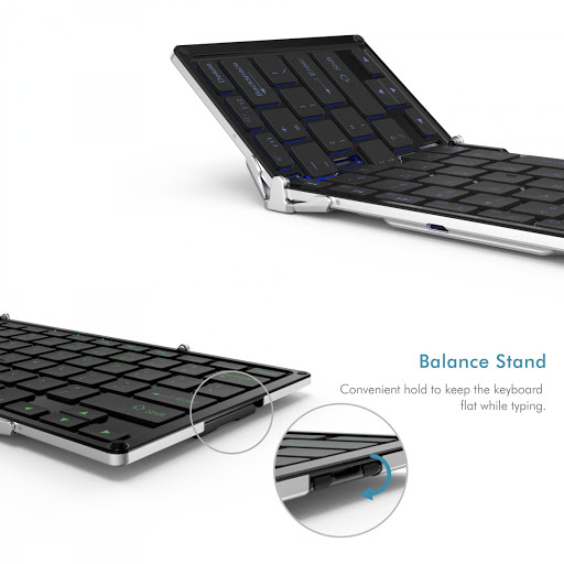 iClever IC-BK08 背光銀色航空鋁製藍牙鍵盤