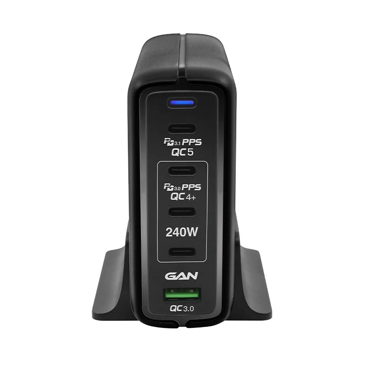 牛魔王 GN240X 240W PD3.1 5 位 GaN USB 充電器