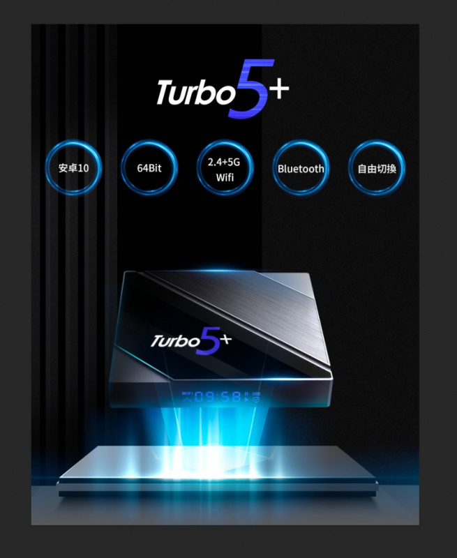 TurboTV - 騰播盒子5代升級版 Turbo 5+