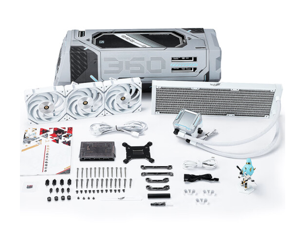 Valkyrie (VALKYRIE) E360 VK 2.4"LCD H.264 CPU water cooling radiator - White