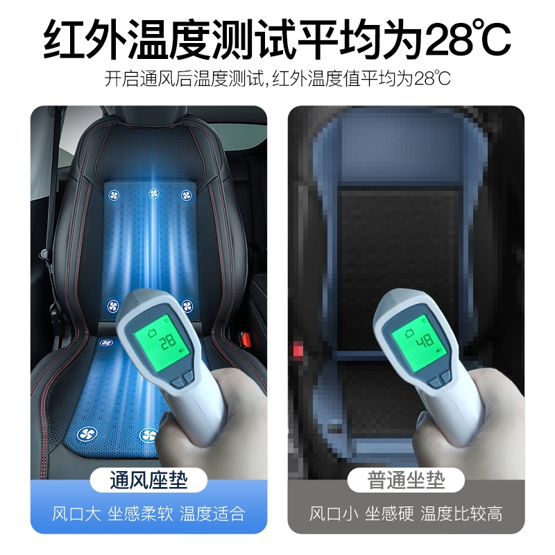 YZ 適用於特斯拉model3y通風坐墊風扇汽車座椅