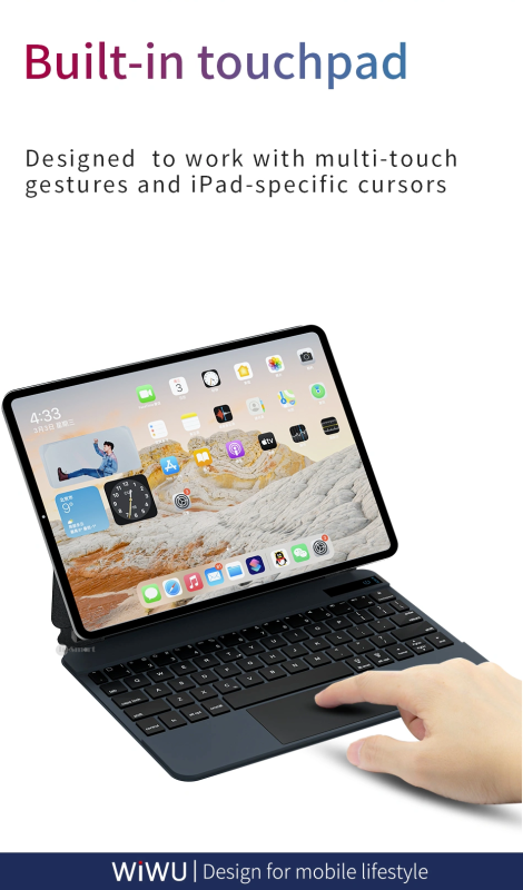 WiWU MAGIC WIRELESS 妙控鍵盤 適用於 iPad 12.9"