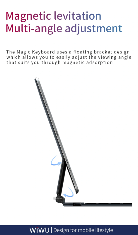 WiWU MAGIC WIRELESS 妙控鍵盤 適用於 iPad 12.9"