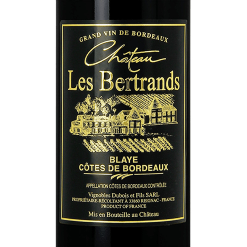法國Chateau Les Bertrands 波爾多布拉伊 Bordeaux Blaye 布萊波爾多丘 紅酒 750ml【市集世界 -市集酒莊】