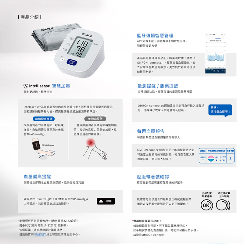【全港免運】日本 🇯🇵 歐姆龍 Omron 藍牙手臂式血壓計 HEM-7141T【原裝行貨五年保養】