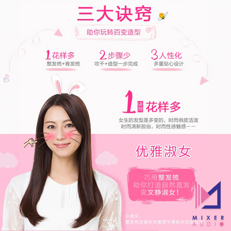 【平行進口 原裝正貨】Panasonic 樂聲 EH-KA23-P 直卷兩用美髮器