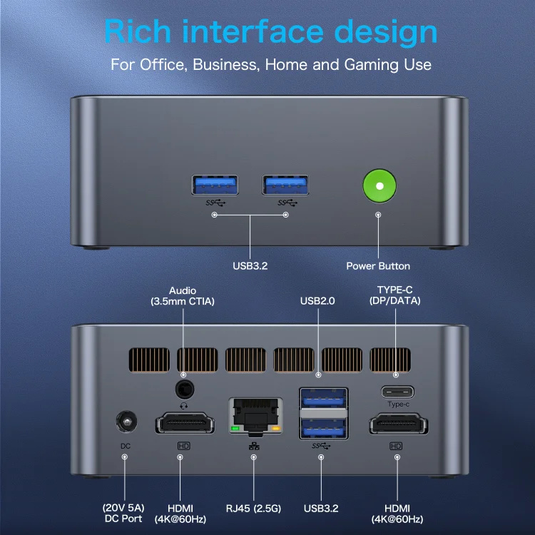GMK Nucbox M2 MINI PC (i7-11390H/16GB/2TB/WIN11 PRO)