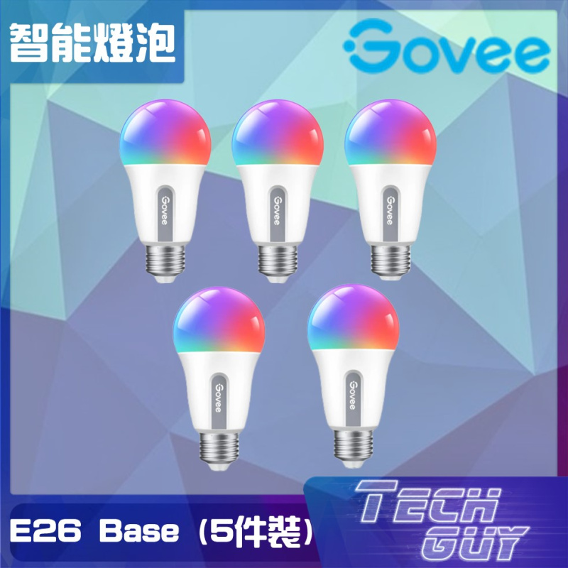 Govee【E26 Base】WiFi & 藍牙智能燈泡 | H6009