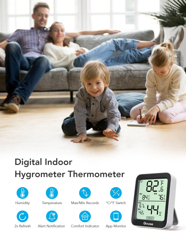 Govee【Bluetooth Hygrometer Thermometer】藍牙濕度及溫度計 H5075