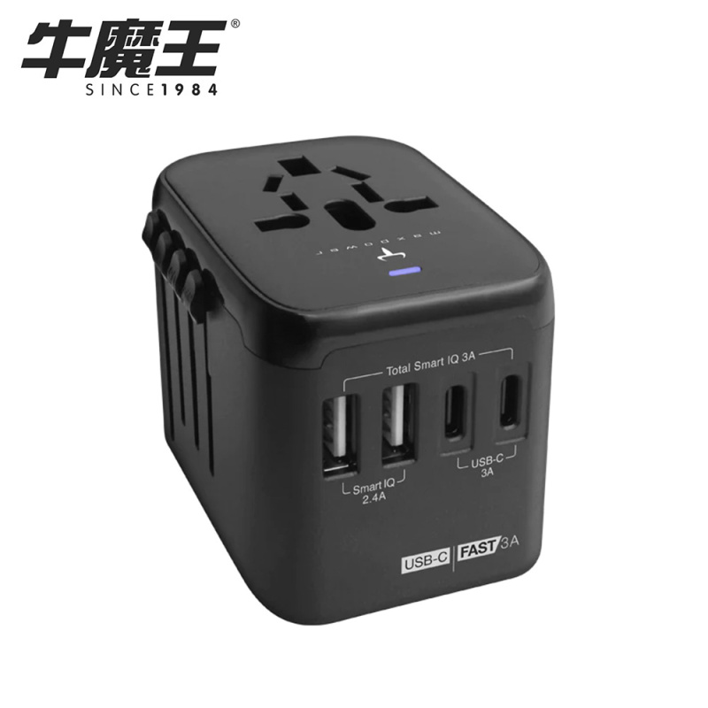【原裝行貨 一年保養】牛魔王 Maxpower USB-C 4 位充電旅遊插座 YF110