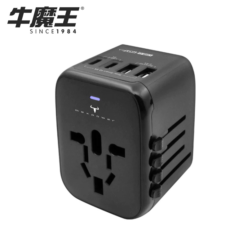 【原裝行貨 一年保養】牛魔王 Maxpower USB-C 4 位充電旅遊插座 YF110