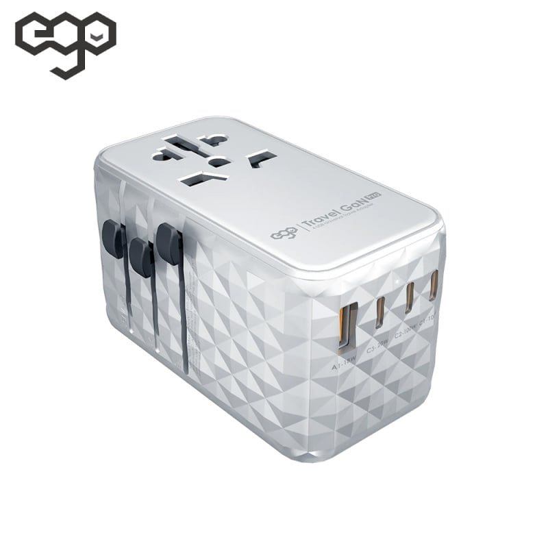 【接受預訂】EGO 120W Travel 氮化鎵 Pro 4USB 旅行轉換插頭 【接受預訂】EGO 120W Travel 氮化鎵 Pro 4USB 旅行轉換插頭