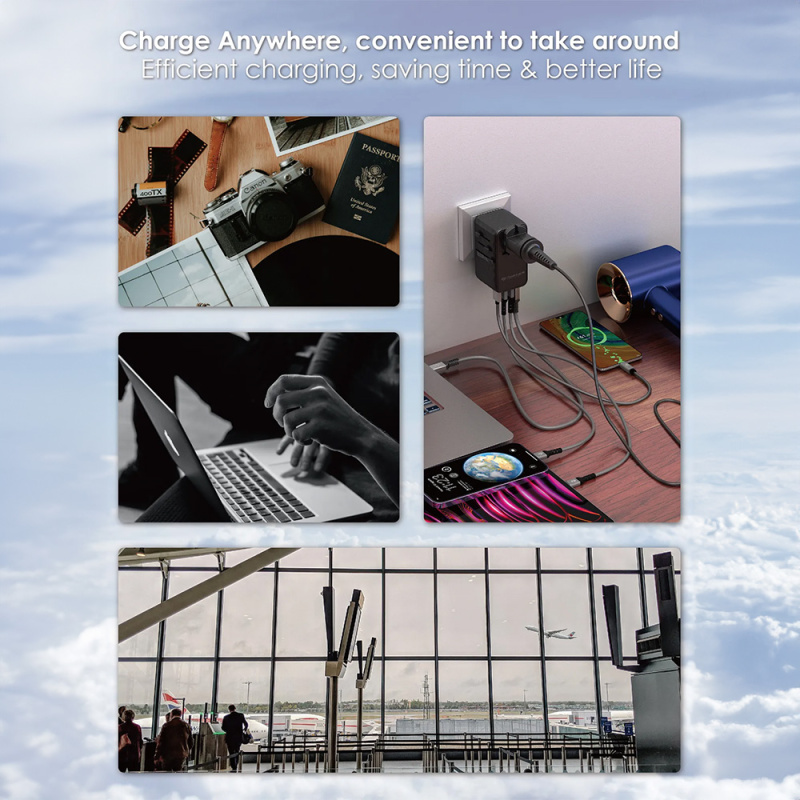 【接受預訂】EGO 120W Travel 氮化鎵 Pro 4USB 旅行轉換插頭 【接受預訂】EGO 120W Travel 氮化鎵 Pro 4USB 旅行轉換插頭