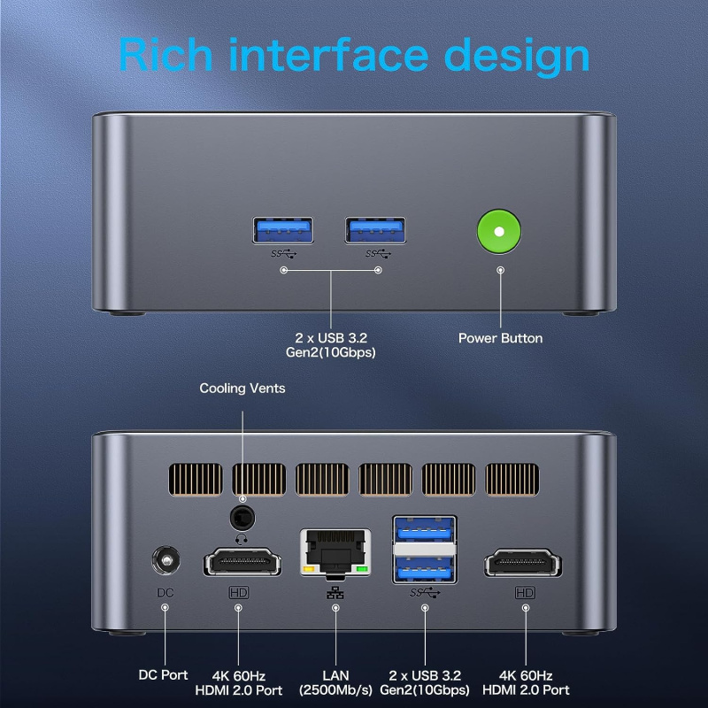 GMK Nucbox G1 Mini-PC (Intel® N95/16GB/1TB SSD/WIN11 PRO)