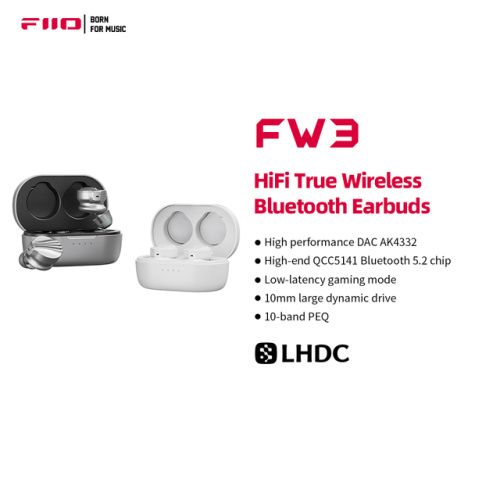 FiiO FW3 HiFi級真無線藍牙耳機 [支持 LHDC/aptX Adaptive]