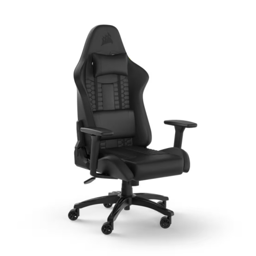 Corsair【TC100】Relaxed 電競椅 [Fabric/Leatherette] [黑色/黑灰色]