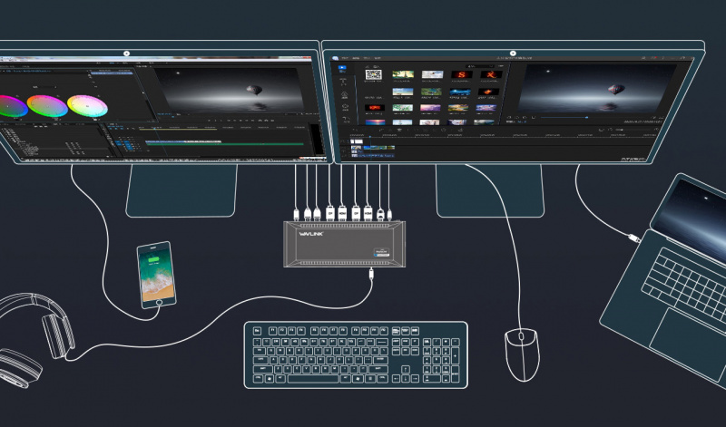 Wavlink WL-UG69PD2 支持60W Docking