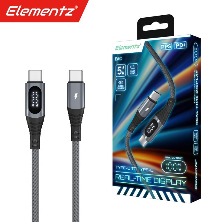 Elementz EAC USB Type-C to Type-C Cable(30cm/120cm/200cm)