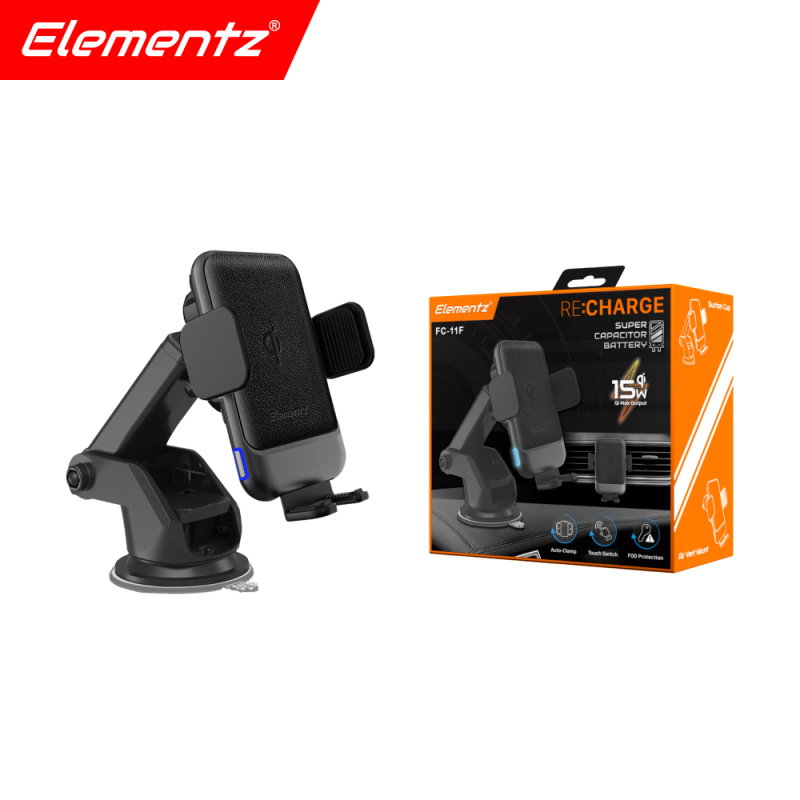 【原裝行貨 一年保養】Elementz FC-11F 車用無線充電手機支架