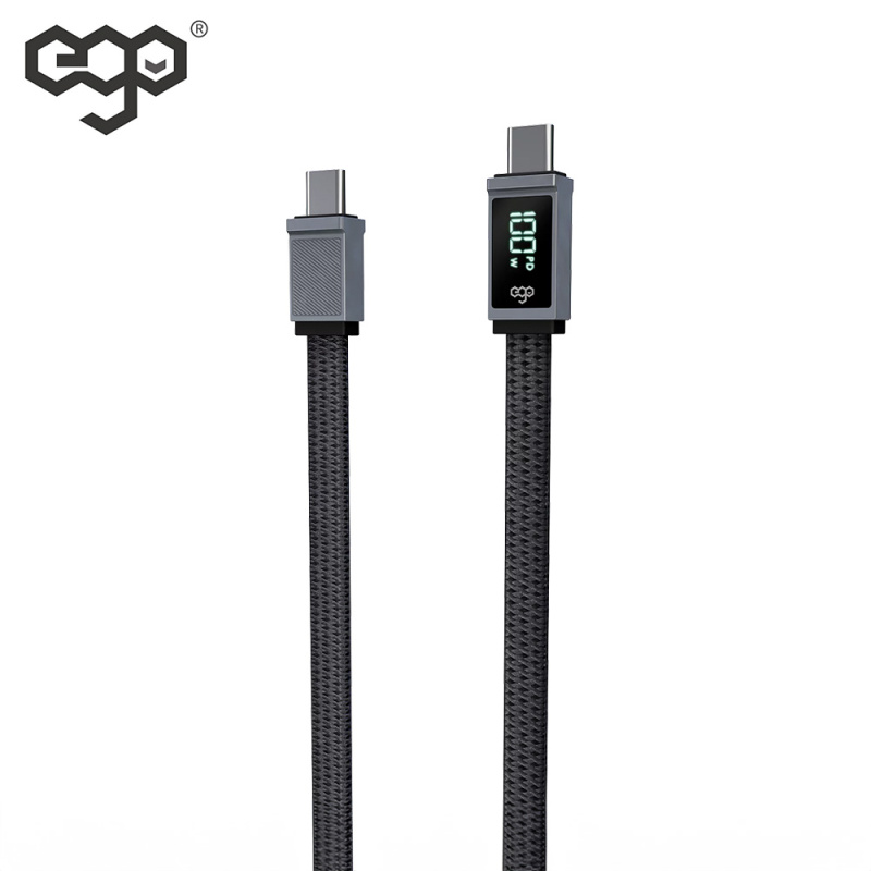 EGO Wiry Max 100W C to C 即時速度顯示充電線