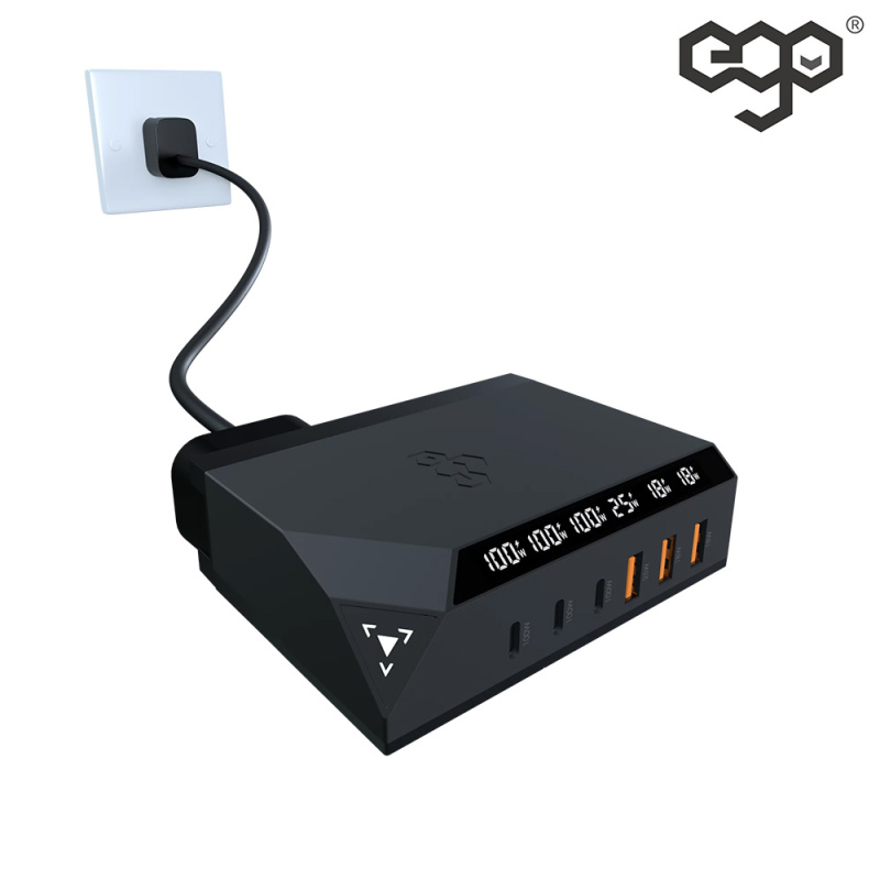 【原裝行貨 一年保養】EGO EXINNO 300W 實時功率顯示 USB 旅行充電器 EX240