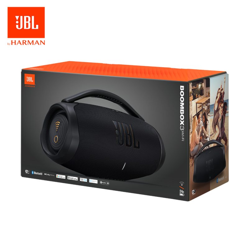 【最新 Wi-Fi 版本】JBL Boombox 3 Wi-Fi 便攜式 Wi-Fi 藍牙揚聲器【原裝行貨 一年保養】 【最新 Wi-Fi 版本】JBL Boombox 3 Wi-Fi 便攜式 Wi-Fi 藍牙揚聲器【原裝行貨 一年保養】