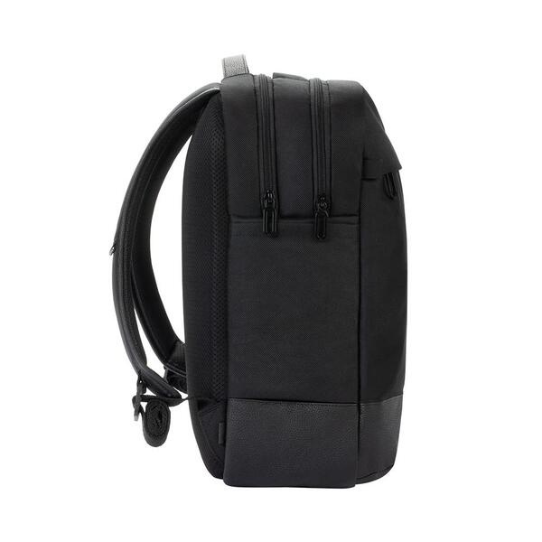 Incase Twill & Leather Backpack 16吋 皮革雙層筆電後背包 (黑)