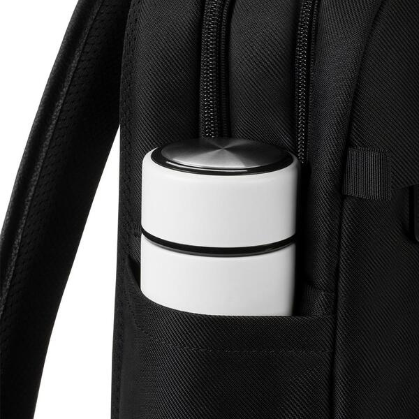 Incase Twill & Leather Backpack 16吋 皮革雙層筆電後背包 (黑)