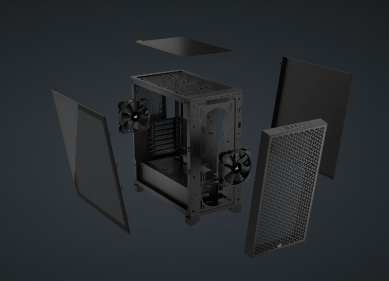 Corsair 3000D AIRFLOW Mid-Tower PC Case - Black