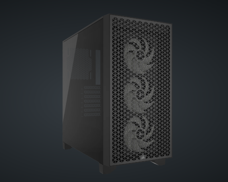 Corsair 3000D RGB AIRFLOW Mid-Tower PC Case - Black
