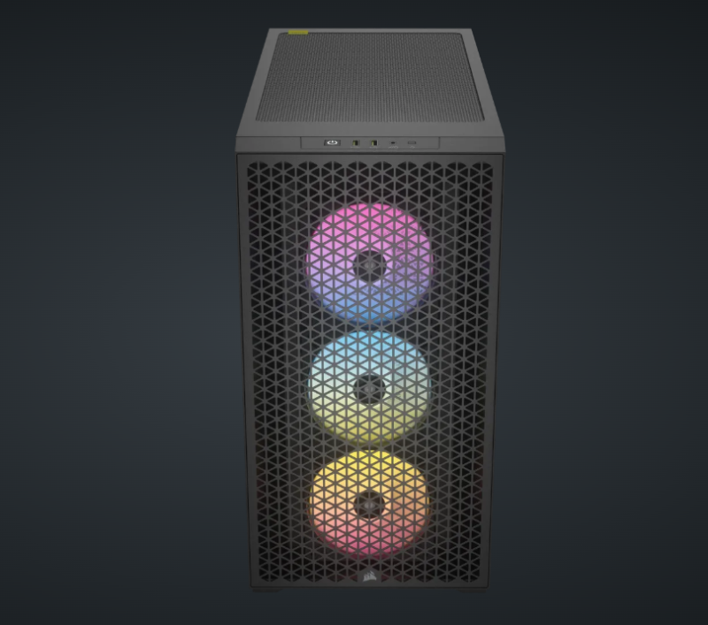 Corsair 3000D RGB AIRFLOW Mid-Tower PC Case - Black