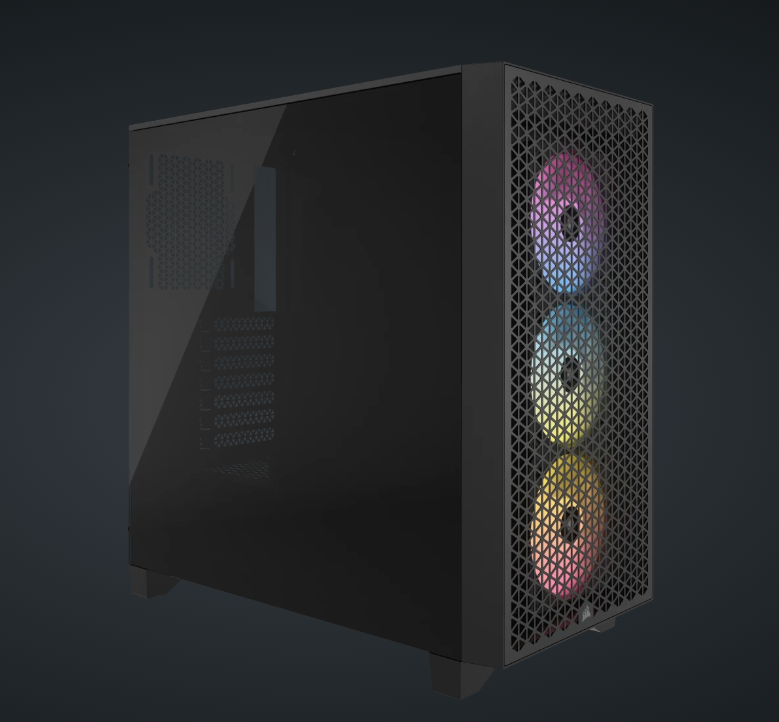 Corsair 3000D RGB AIRFLOW Mid-Tower PC Case - Black