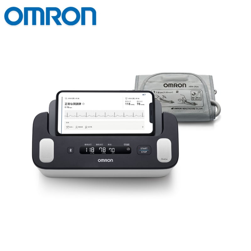 【日本製造】Omron 兼有心電圖儀 上臂式藍牙血壓計 HCR-7800T【原裝行貨 &nbsp;一年保養】