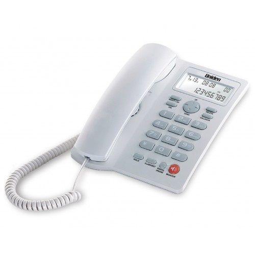 Uniden AS7413 有线电话 来电显示 单向免提 白色 AS7413WH / 黑色  AS7413BK
